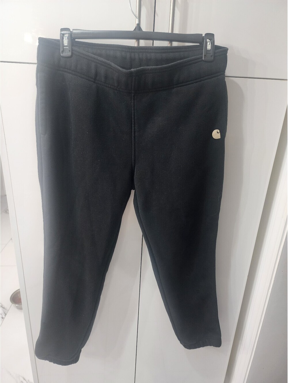 Ladies Carhartt Black Relaxed Fit Sweatpants Size Large with Zip Pocket